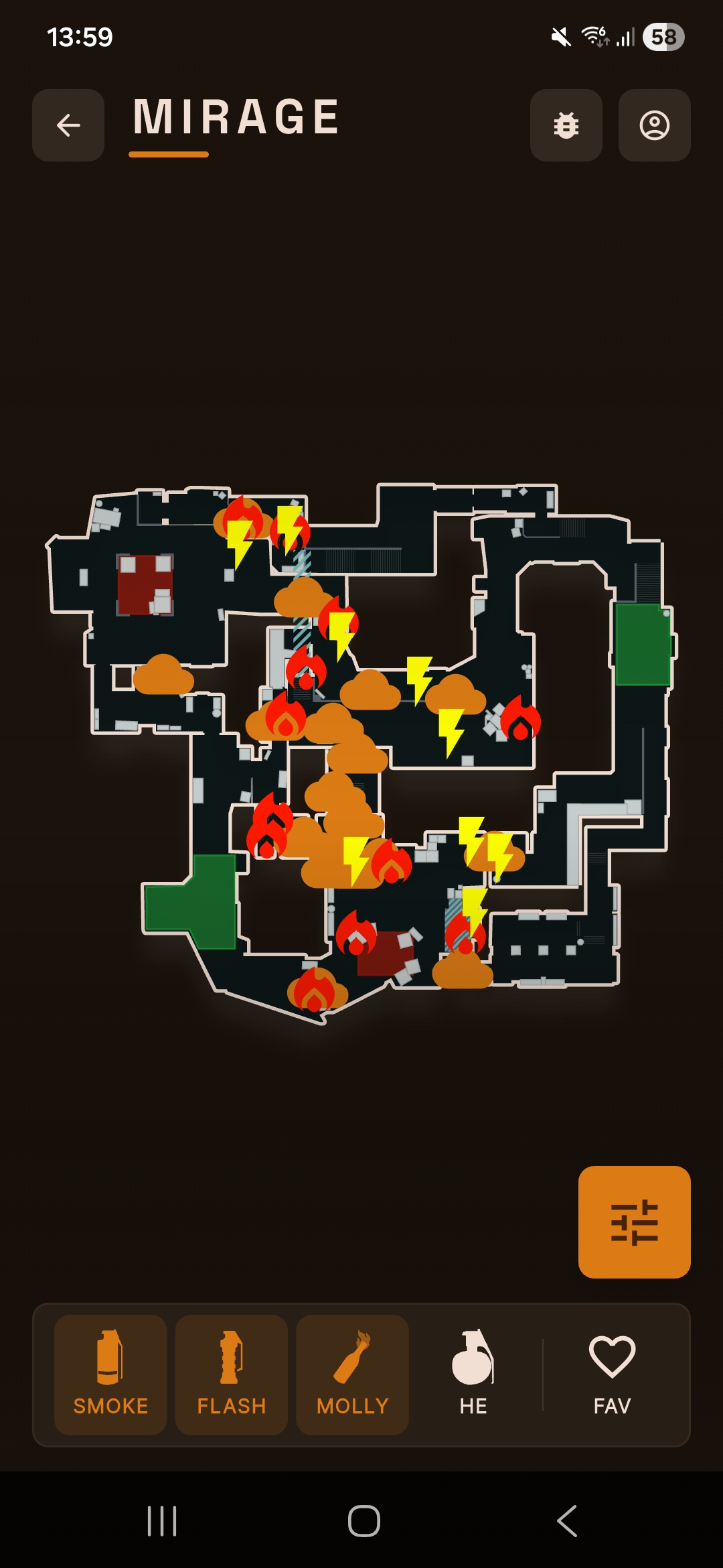quicknades Mirage map utility overview